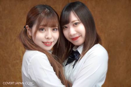 Covert Japan idols Misa and Miriya